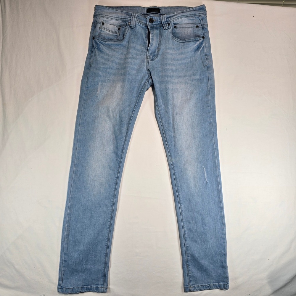 Steve's Jeans Mens 30x32 Light Wash Slim Fit Stretch Denim Blue Pants SU9AALSORF